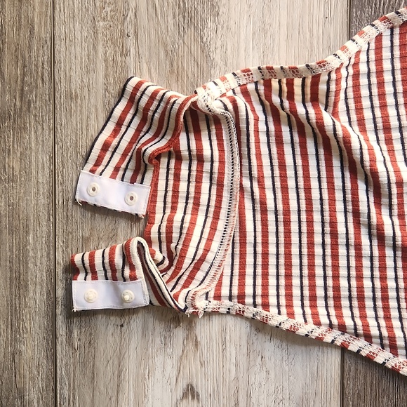 LUCK & TROUBLE Striped Halter Top Bodysuit Size S/M, AUS Size 6 - Picture 4 of 4